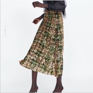 Zara Sequin MIDI Skirt